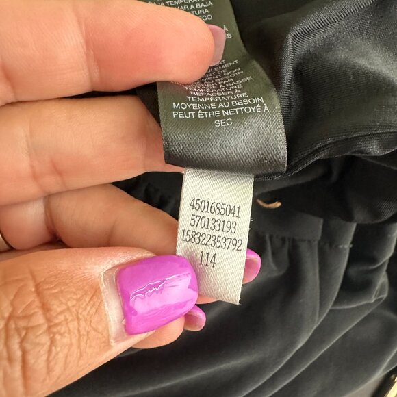 2/$30 White House Black Market 3/4 Sleeve Grommet Neck Blouson Dress #A0128 - Picture 8 of 11